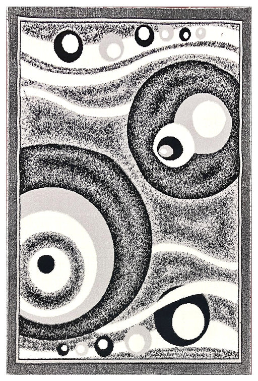 STAR Rug DESIGN 1320 Black 8x11 (7'8x10'8")"