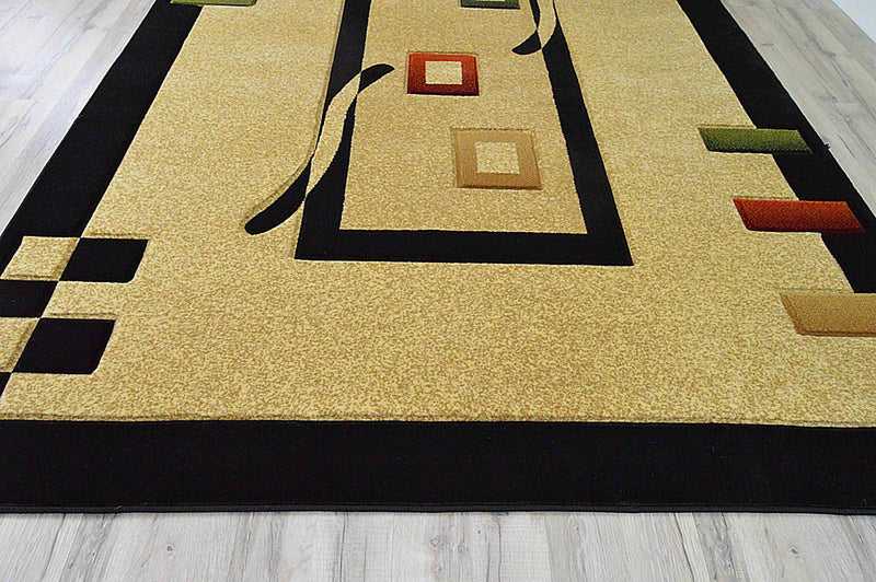 PREMIUM Rug Design 1347 Black 10x13 (9'2x12'5")"