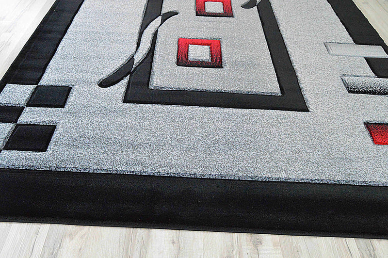 PREMIUM Rug Design 1347 Grey 7x10 (6'6x9'2")"