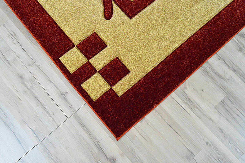 PREMIUM Rug Design 1347 Black 4x6 (3'9x5'3")"