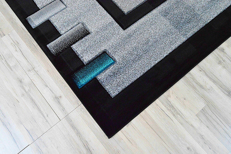 PREMIUM Rug Design 1347 Black 2x4 (2'6x3'9")"