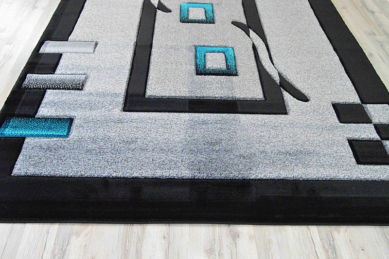 PREMIUM Rug Design 1347 Grey 7 Foot Round (6'6x6'6" Round)"