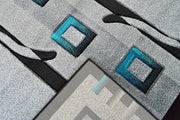 PREMIUM Rug Design 1347 Smoke 7 Foot Round (6'6x6'6" Round)"