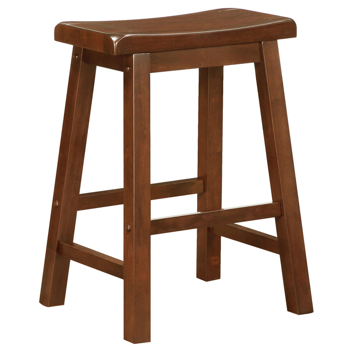 Durant Wooden Bar Stools Chestnut (Set of 2)