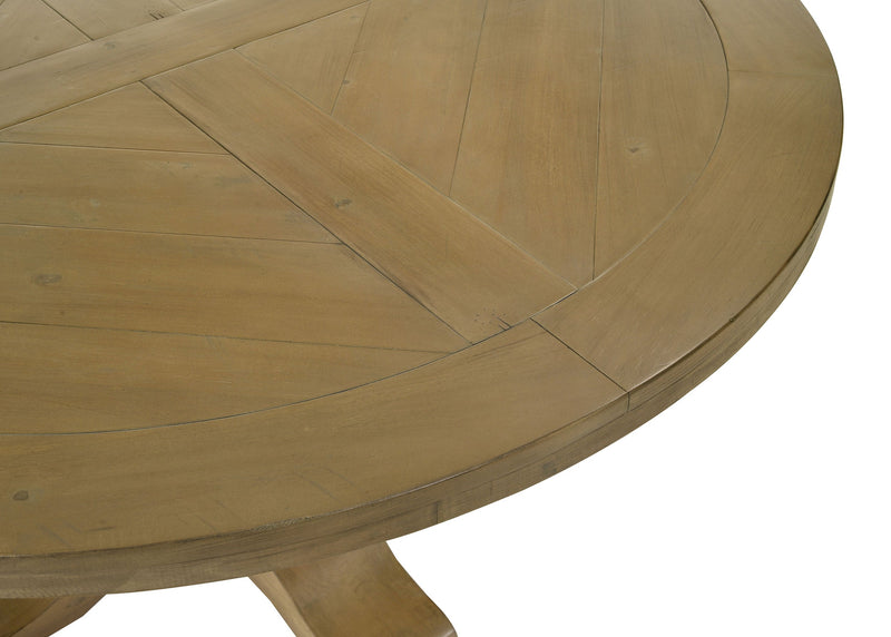 Florence Round Dining Table Set Rustic Honey