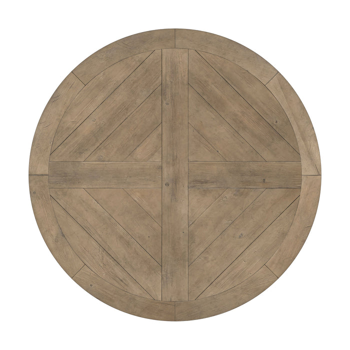 Florence Round 60-inch Pedestal Base Dining Table Black