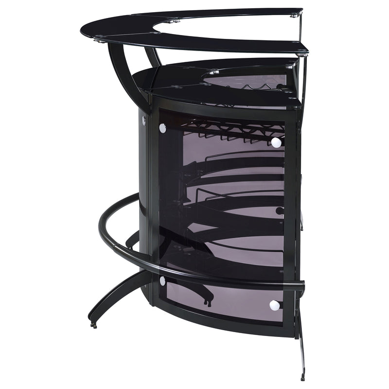 Dallas Curved Freestanding Home Bar Cabinet