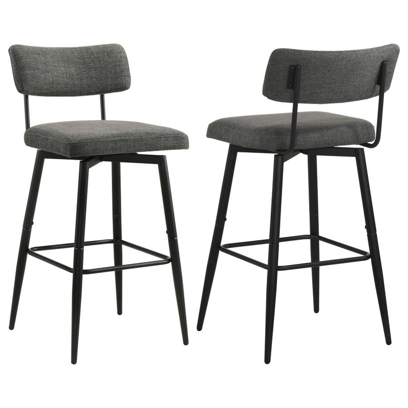 Levine Fabric Upholstered Swivel Bar Chair