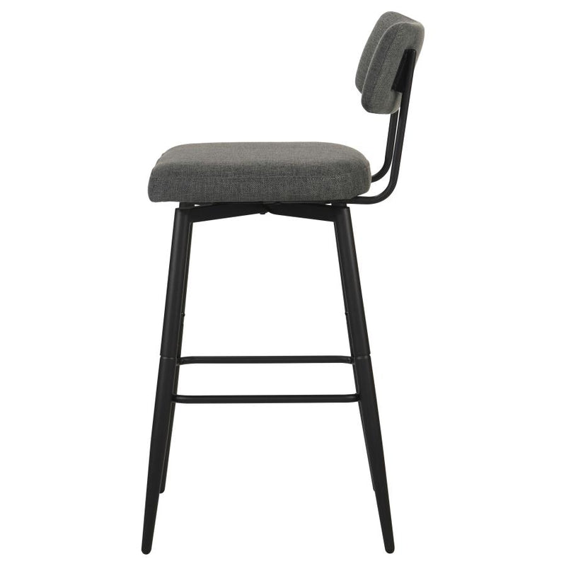 Levine Fabric Upholstered Swivel Bar Chair