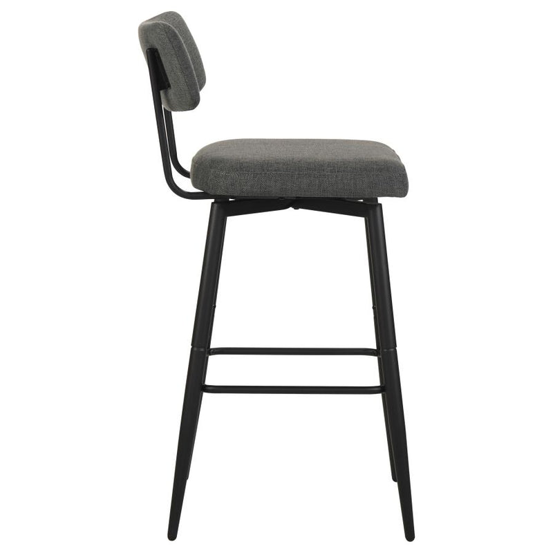 Levine Fabric Upholstered Swivel Bar Chair