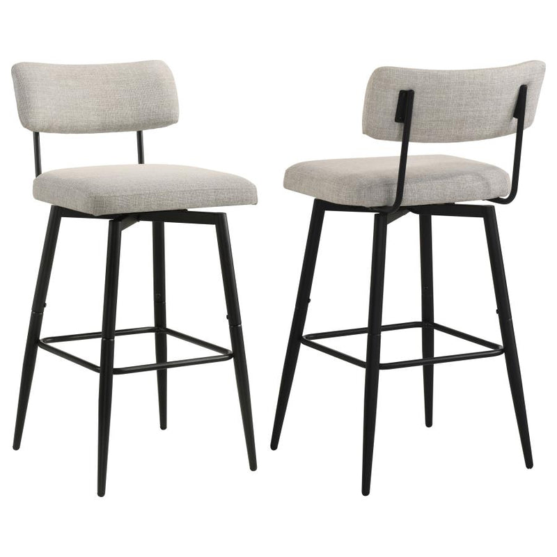 Levine Fabric Upholstered Swivel Bar Chair