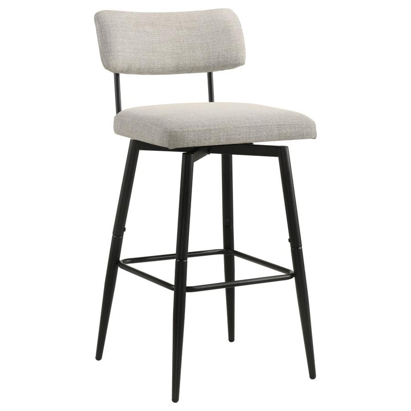 Levine Fabric Upholstered Swivel Bar Chair