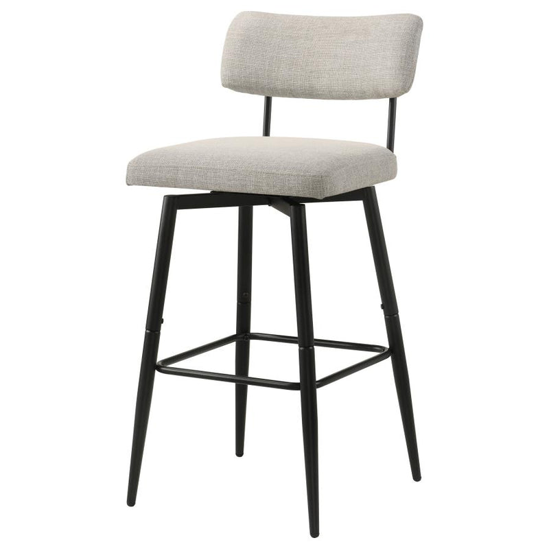 Levine Fabric Upholstered Swivel Bar Chair