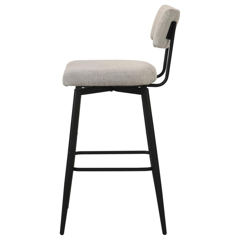 Levine Fabric Upholstered Swivel Bar Chair
