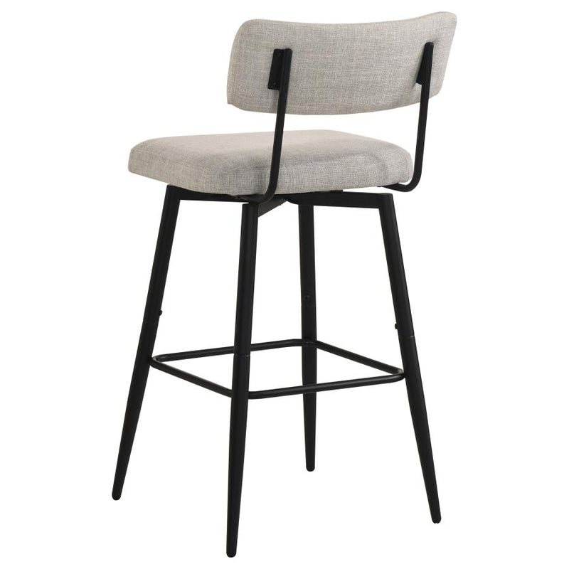 Levine Fabric Upholstered Swivel Bar Chair