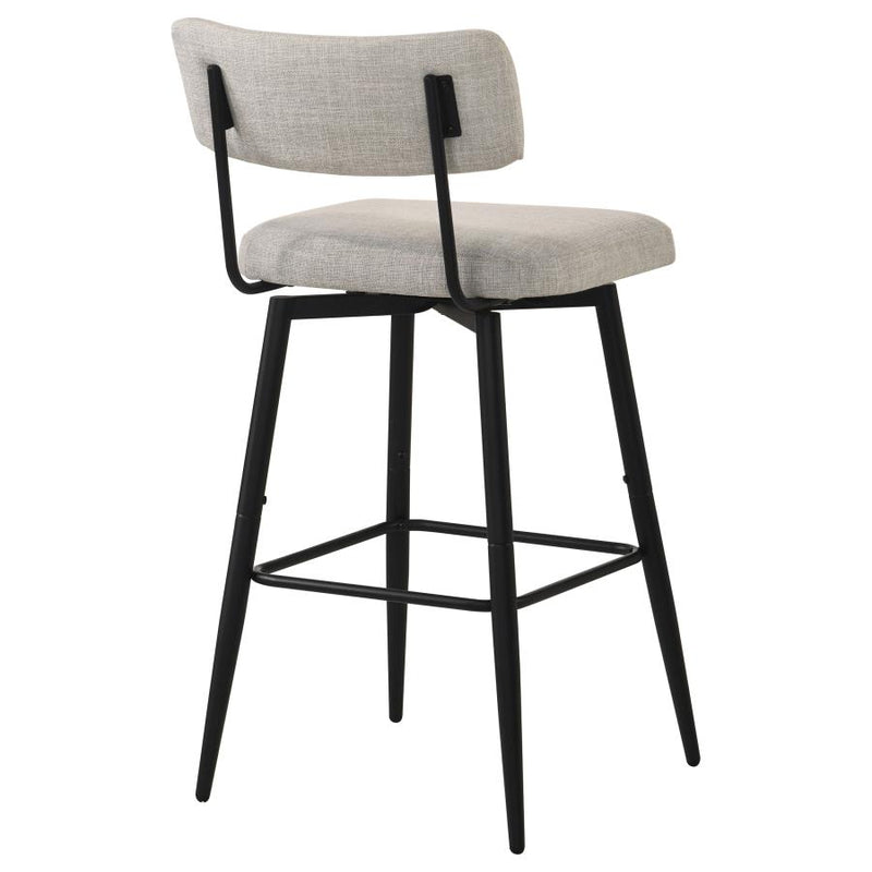 Levine Fabric Upholstered Swivel Bar Chair
