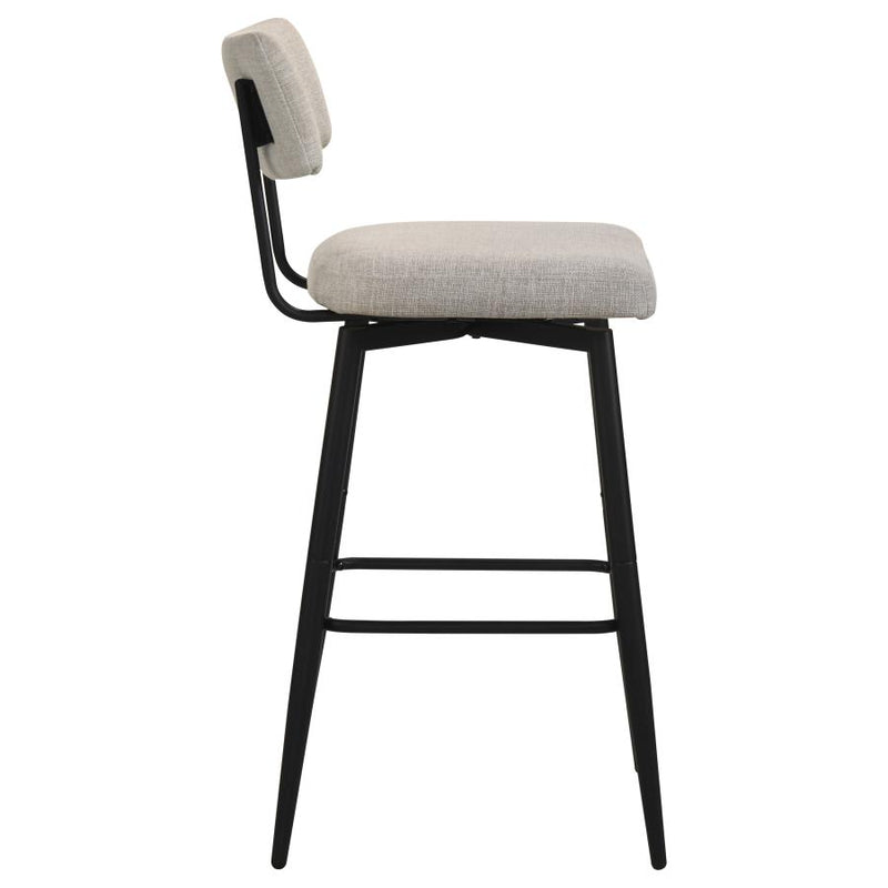 Levine Fabric Upholstered Swivel Bar Chair