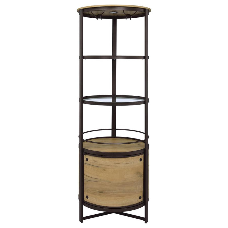 Ritter Round LED Bar Wine Storage Cabinet