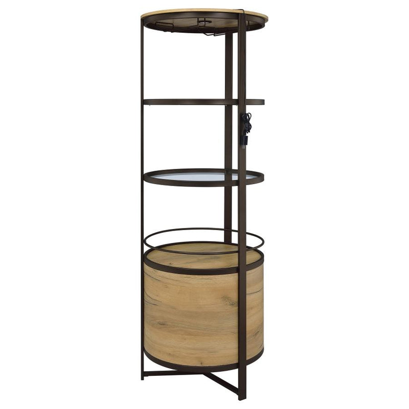 Ritter Round LED Bar Wine Storage Cabinet