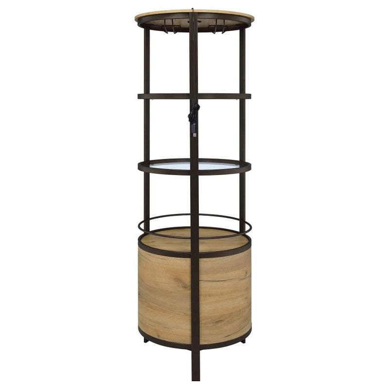 Ritter Round LED Bar Wine Storage Cabinet