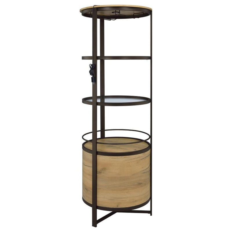 Ritter Round LED Bar Wine Storage Cabinet