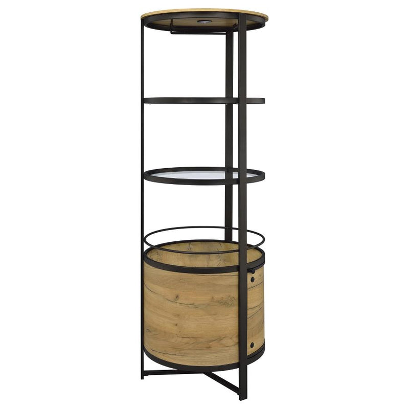Ritter Round LED Bar Wine Storage Cabinet
