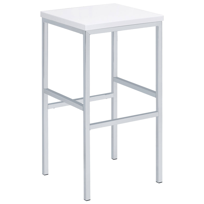 Juego de mesa de bar de altura de pub Natividad de 5 piezas, blanco de alto brillo