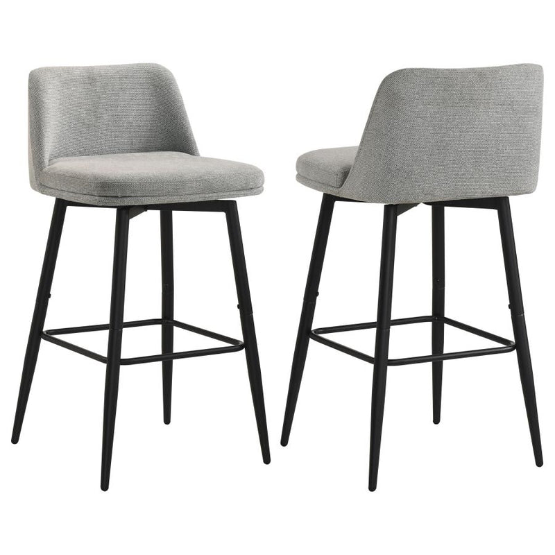 Mellor Fabric Upholstered Swivel Bar Chair