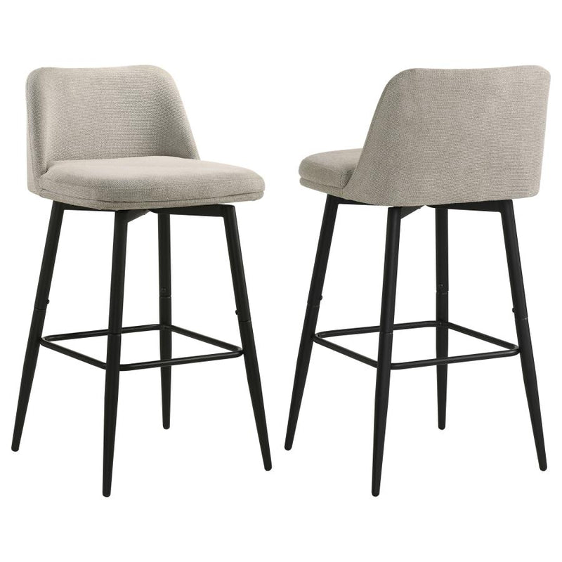 Mellor Fabric Upholstered Swivel Bar Chair