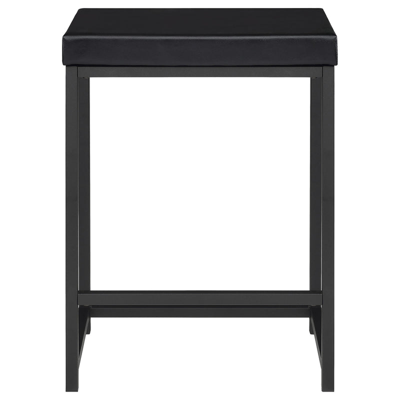 Juego de mesa multiusos Hawes de 4 piezas con altura de encimera en color negro