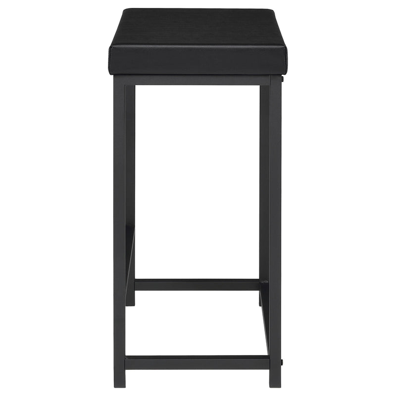 Juego de mesa multiusos Hawes de 4 piezas con altura de encimera en color negro