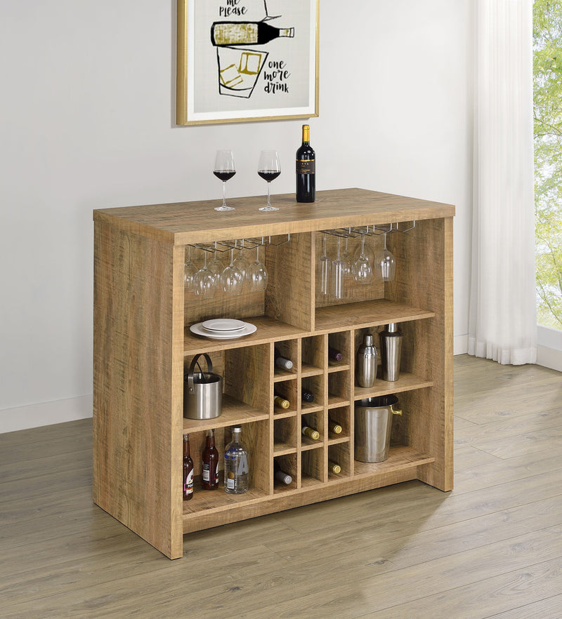 Mueble bar independiente de madera de ingeniería Topanga