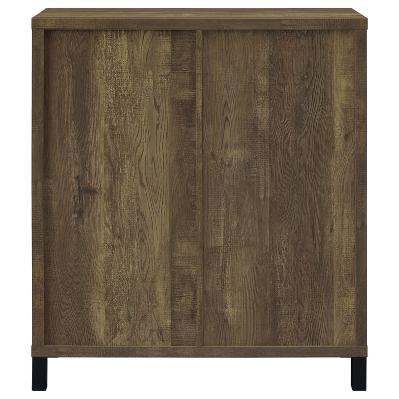 Mueble Bar con Puerta Corredera Arlington, Gabinete para Vinos Roble Rústico