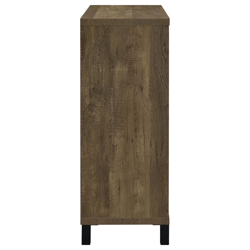 Mueble Bar con Puerta Corredera Arlington, Gabinete para Vinos Roble Rústico