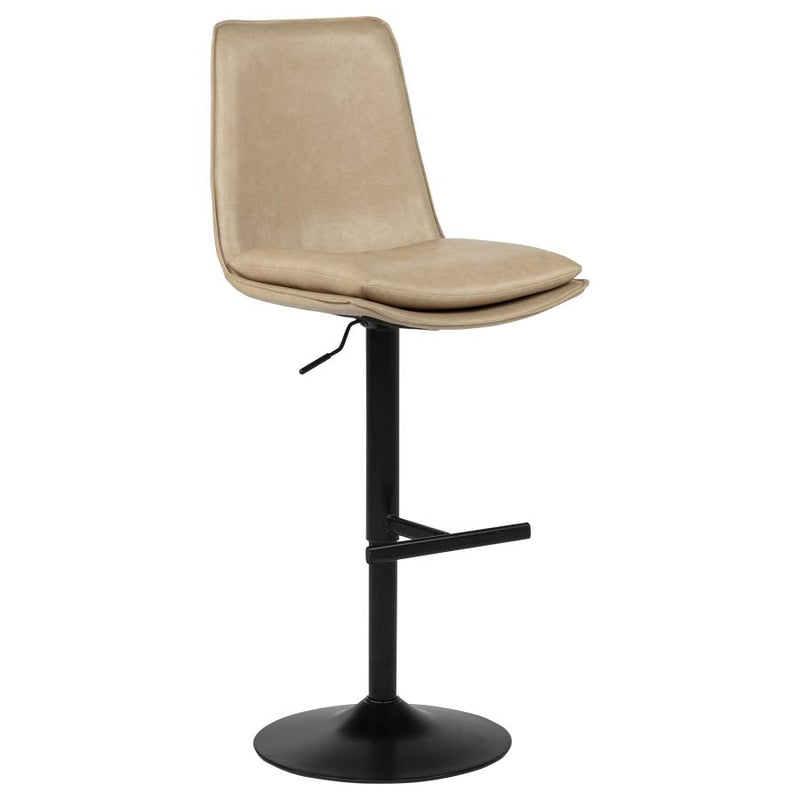 Eldridge Faux Leather Upholstered Adjustable Bar Stool Coffee