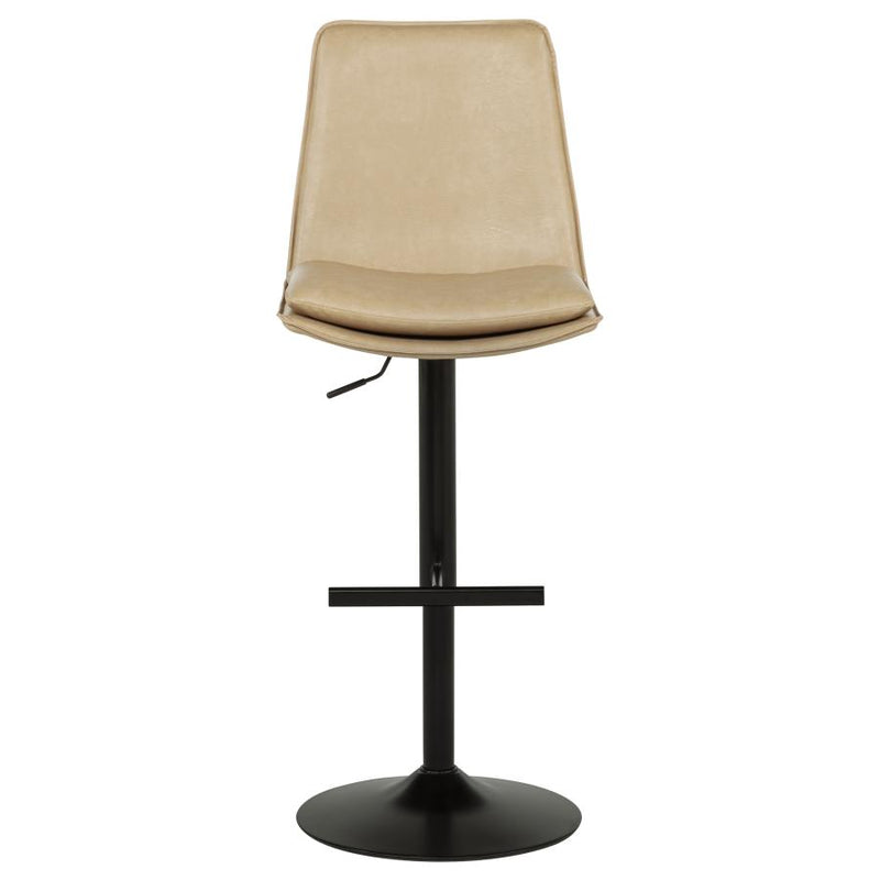 Eldridge Faux Leather Upholstered Adjustable Bar Stool Coffee
