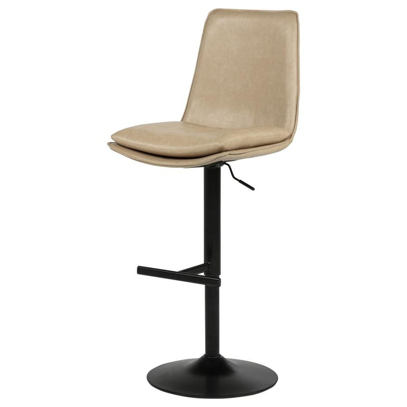 Eldridge Faux Leather Upholstered Adjustable Bar Stool Coffee