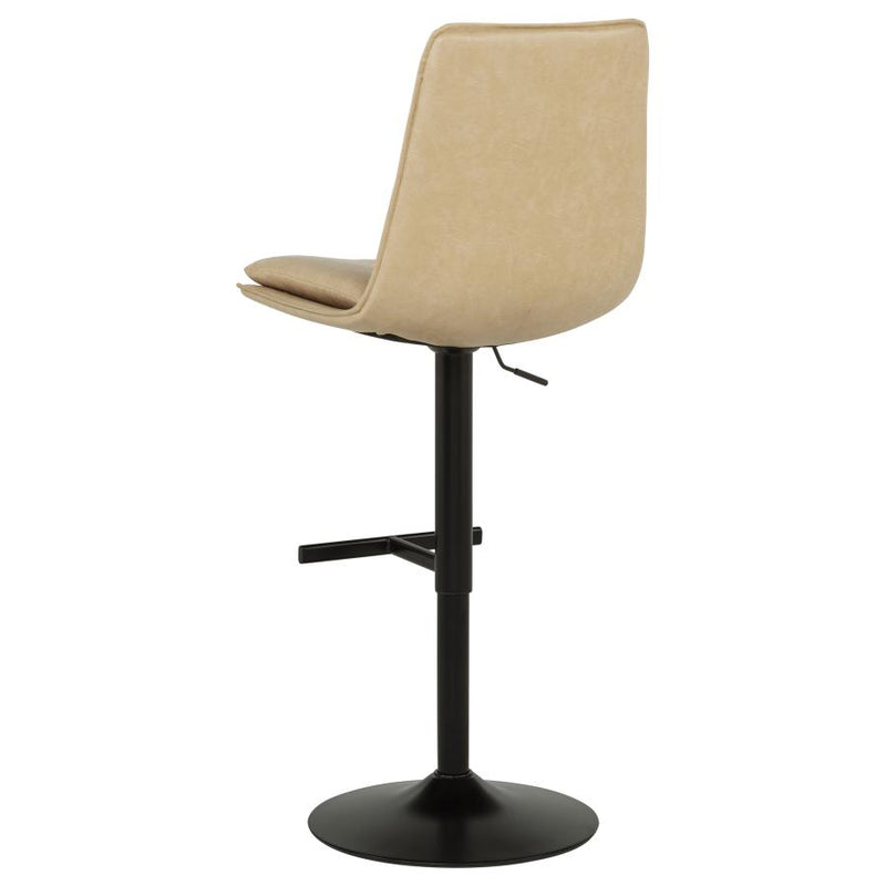 Eldridge Faux Leather Upholstered Adjustable Bar Stool Coffee