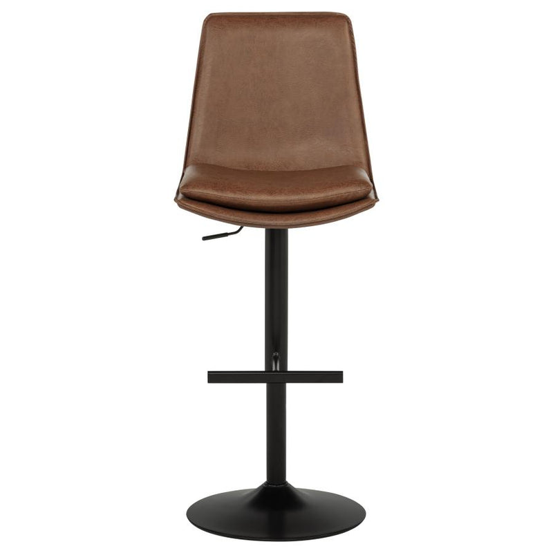 Eldridge Faux Leather Upholstered Adjustable Bar Stool Coffee