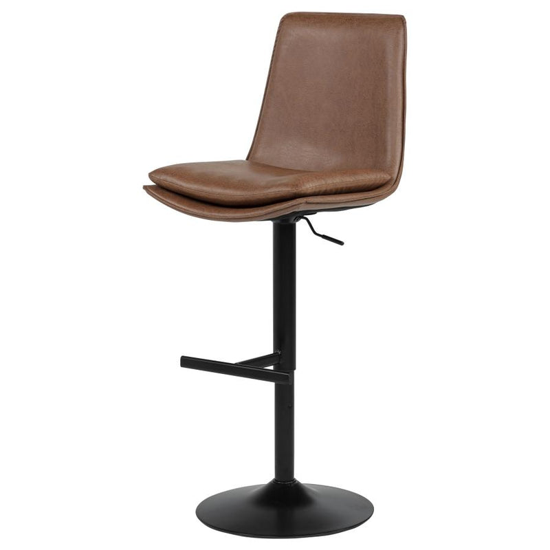 Eldridge Faux Leather Upholstered Adjustable Bar Stool Coffee