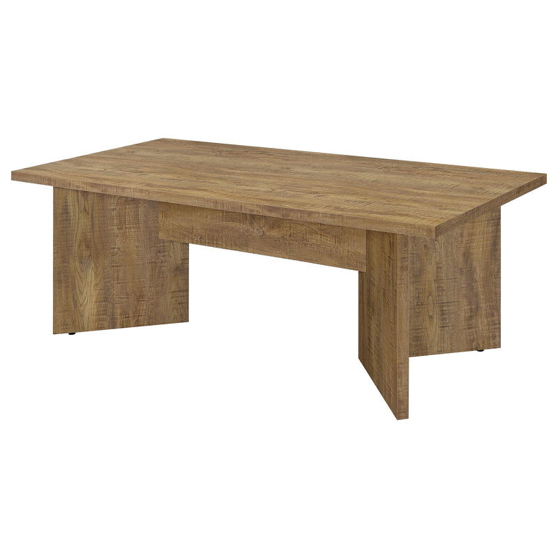 Mesa de comedor Jamestown de 84 pulgadas de madera compuesta color mango