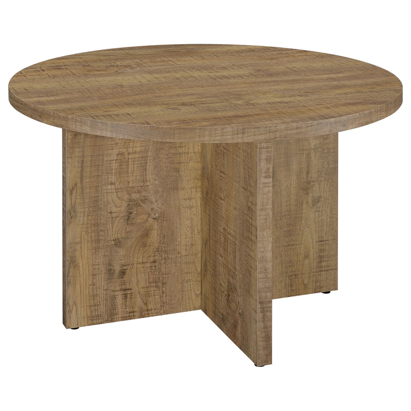 Mesa de Comedor Jamestown Redonda de 47 Pulgadas de Madera Compuesta Mango