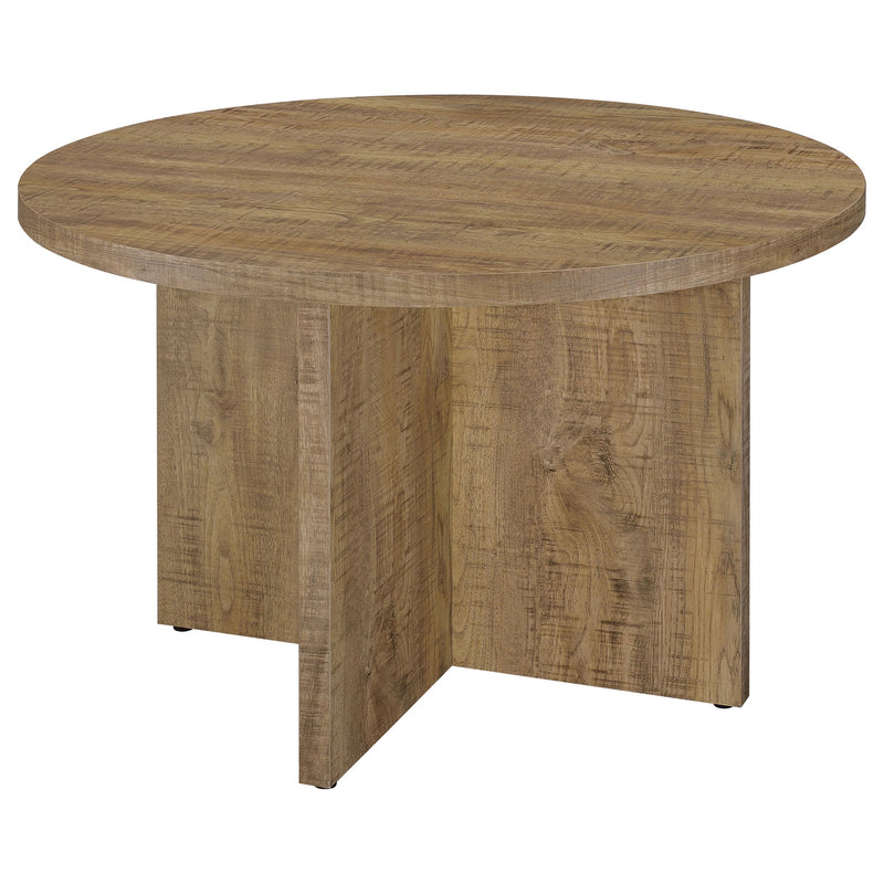 Mesa de Comedor Jamestown Redonda de 47 Pulgadas de Madera Compuesta Mango