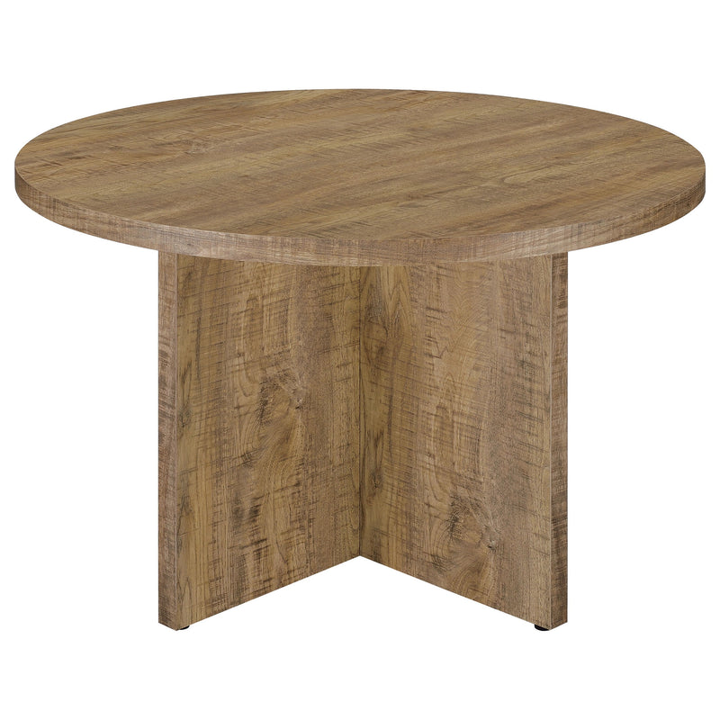 Mesa de Comedor Jamestown Redonda de 47 Pulgadas de Madera Compuesta Mango