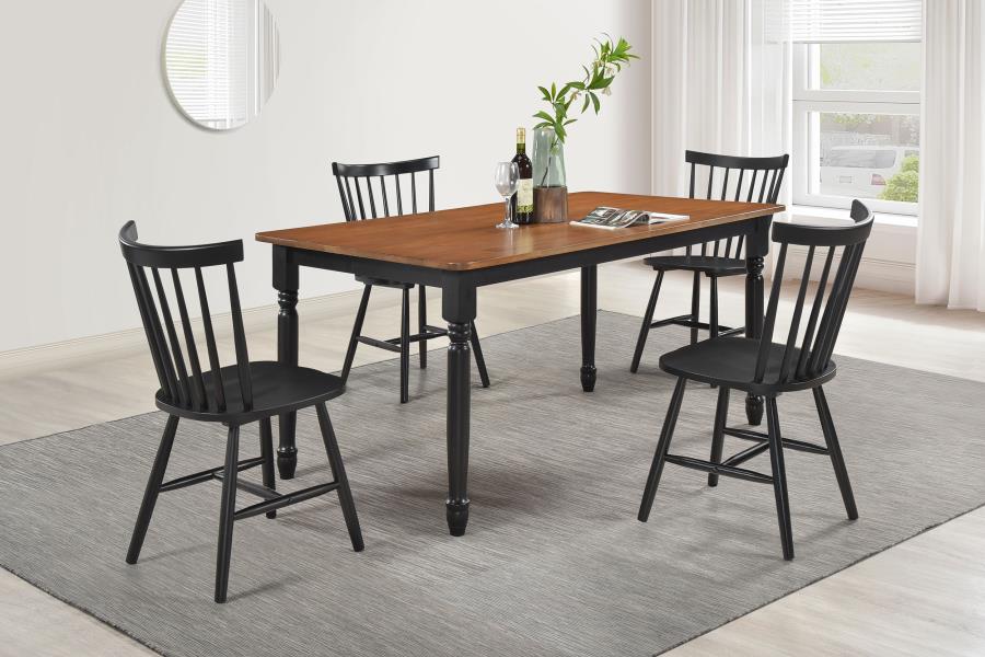 Hollyoak Rectangular Dining Set Walnut
