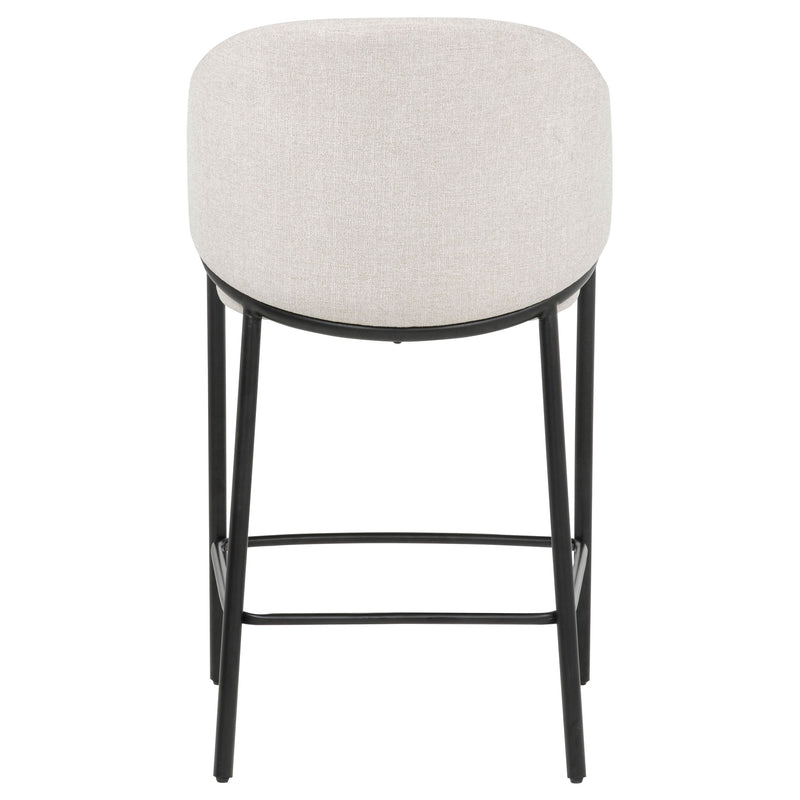 Sillas de mostrador Chadwick tapizadas en tela beige (juego de 2)