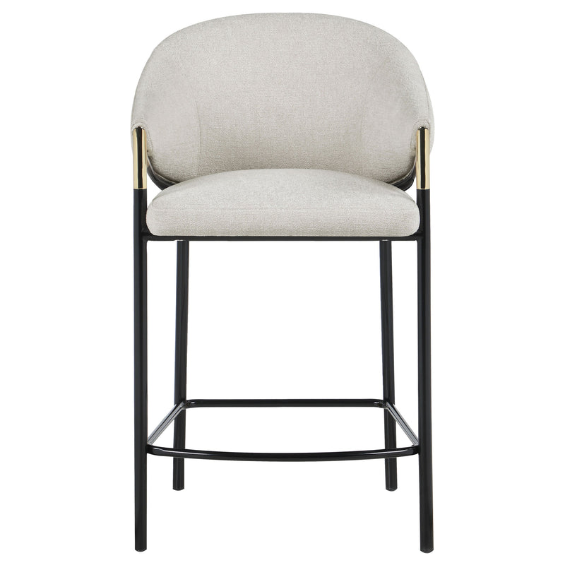 Chadwick Fabric Upholstered Counter Chair Beige (Set of 2)