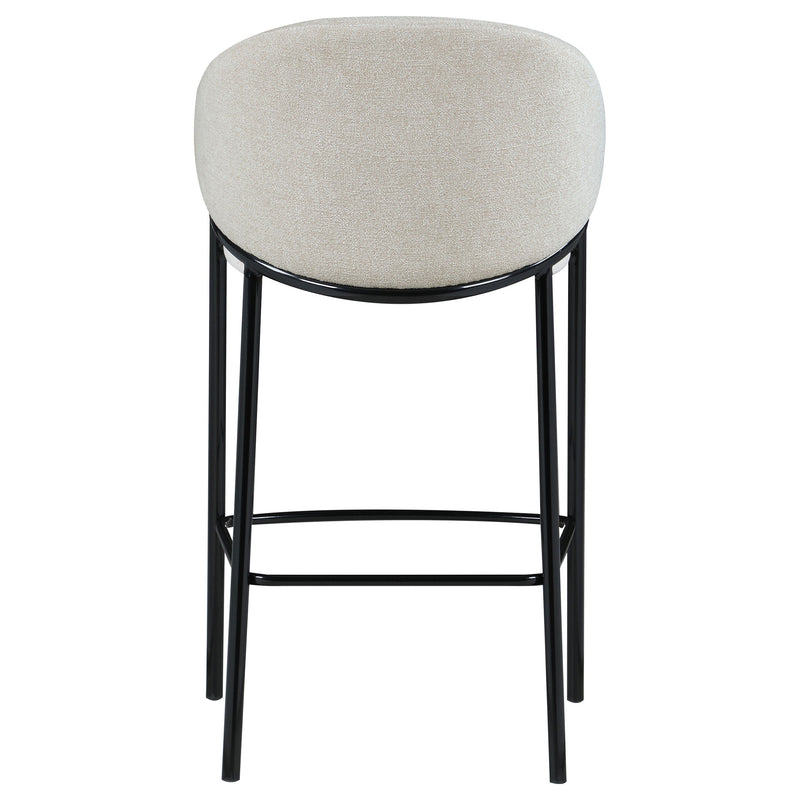 Sillas de bar tapizadas en tela Chadwick, beige (juego de 2)