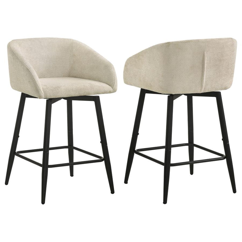 Rainer Fabric Upholstered Swivel