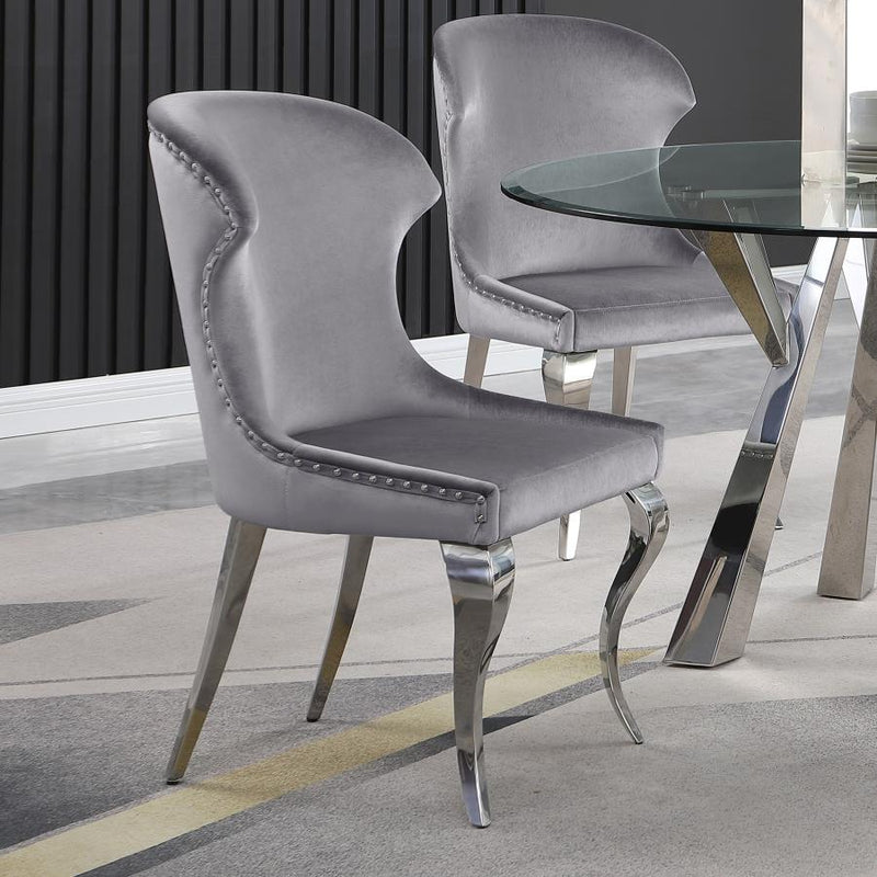 Cheyanne Silla Lateral de Comedor Tapizada (Juego de 2)